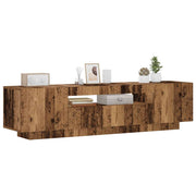 TV ormarić LED boja drva 160x35x40 cm konstruirano drvo
