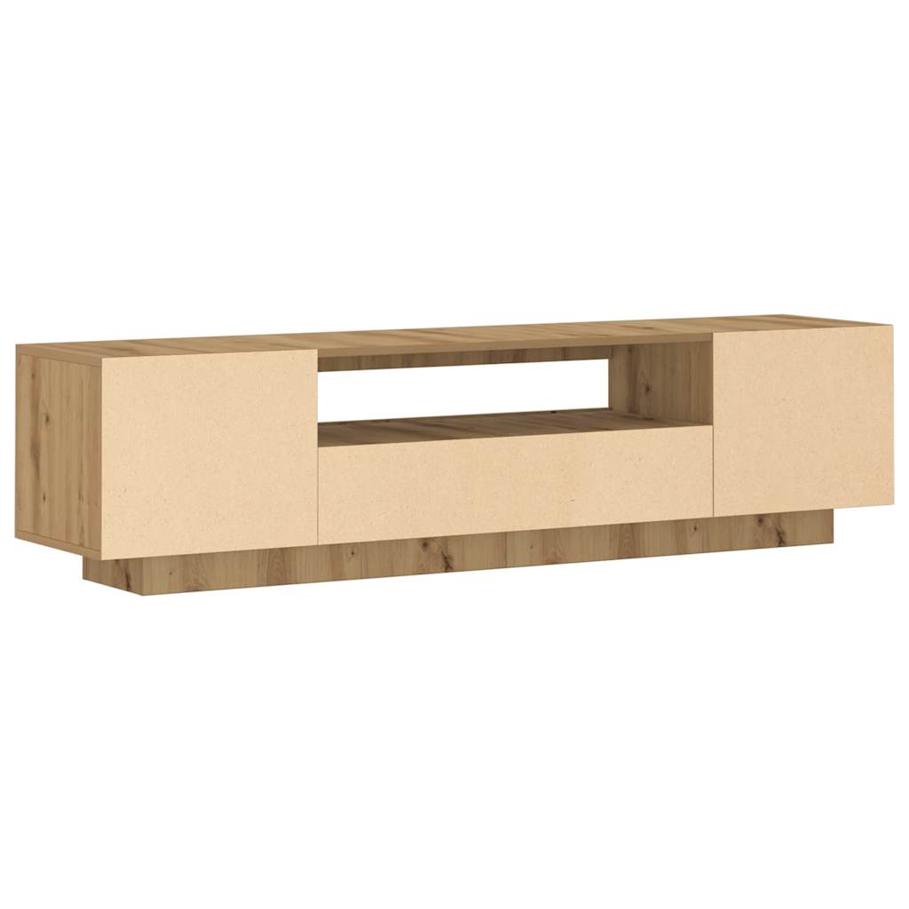 TV ormarić LED boja hrasta 160x35x40 cm konstruirano drvo