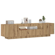 TV ormarić LED boja hrasta 160x35x40 cm konstruirano drvo