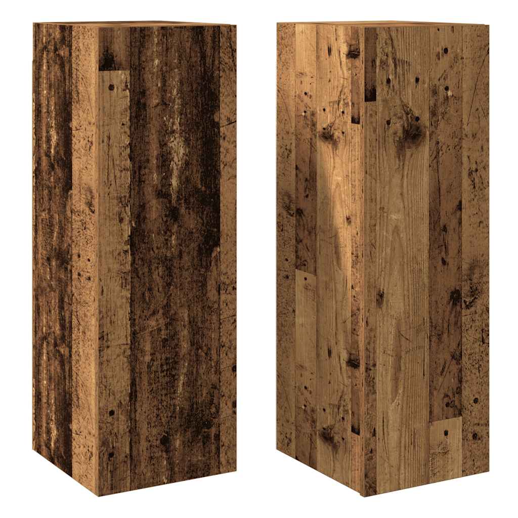 2-dijelni TV ormarić staro drvo 30,5x30x90 cm konstruirano drvo