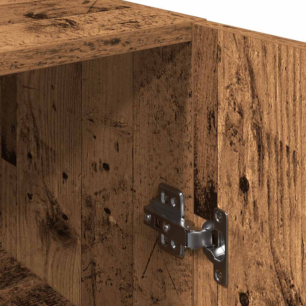 2-dijelni TV ormarić staro drvo 30,5x30x90 cm konstruirano drvo