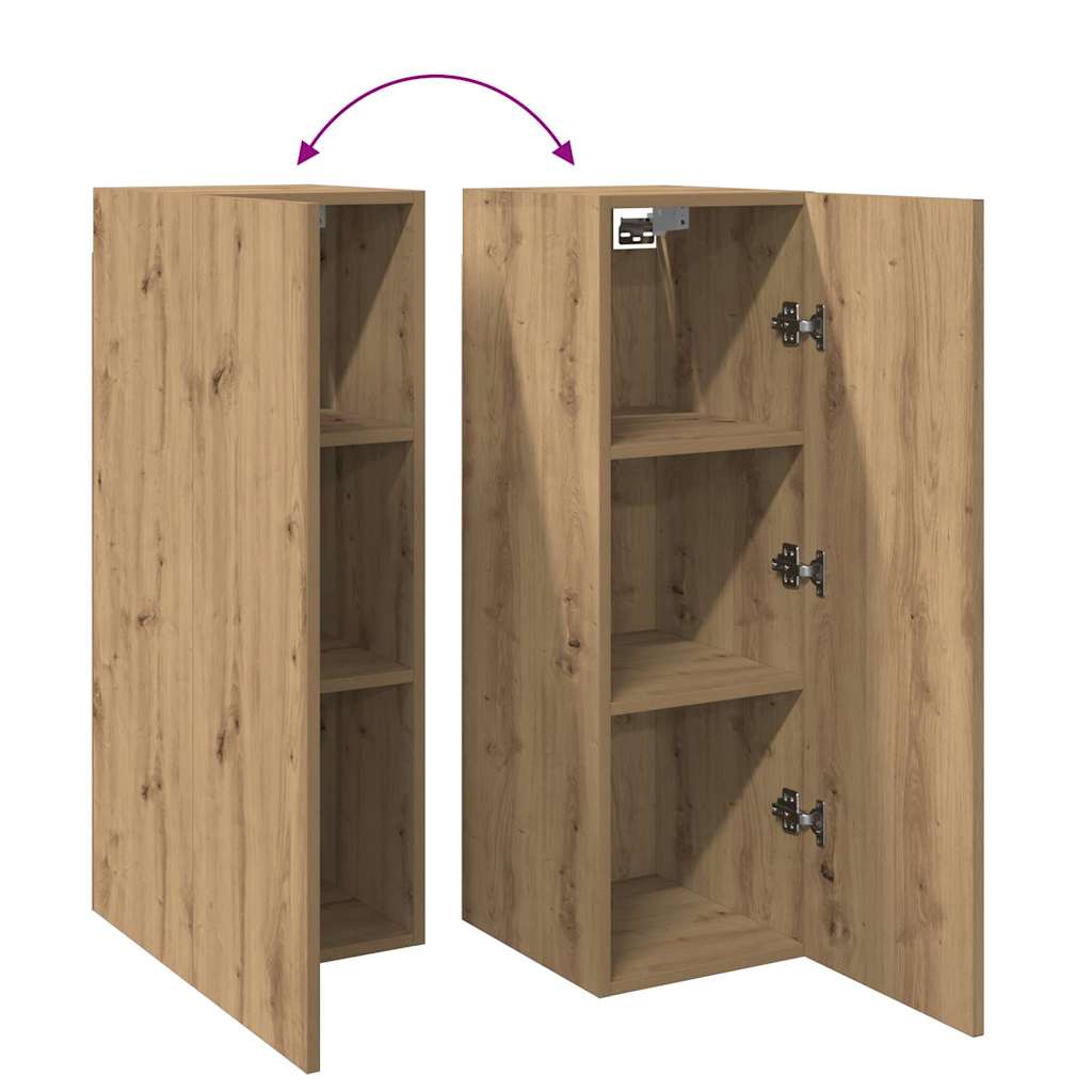 2-dijelni TV ormarić Artisan hrast 30,5x30x90 cm izrađeno drvo
