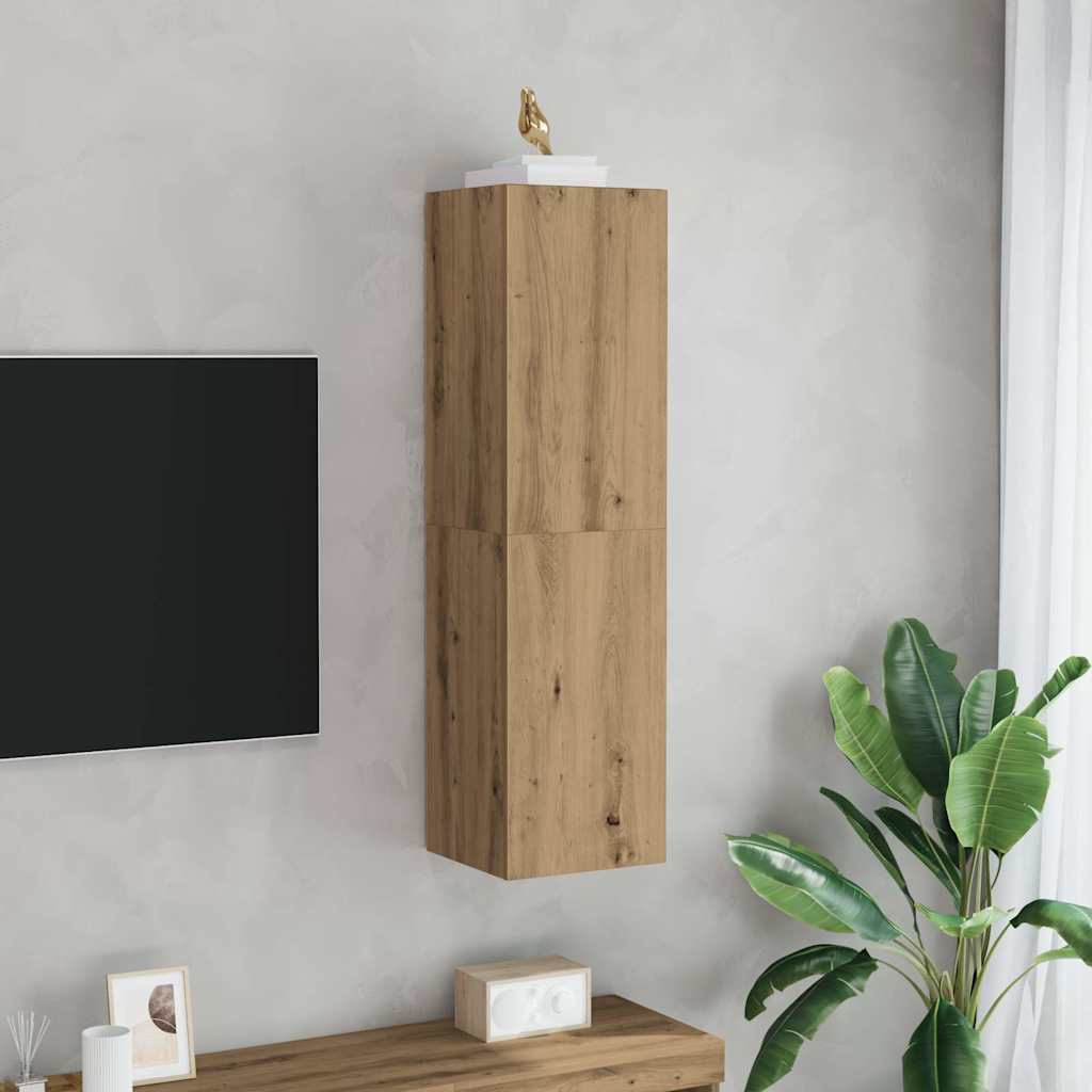 TV ormarić Artisan hrast 30,5x30x110 cm izrađeno drvo