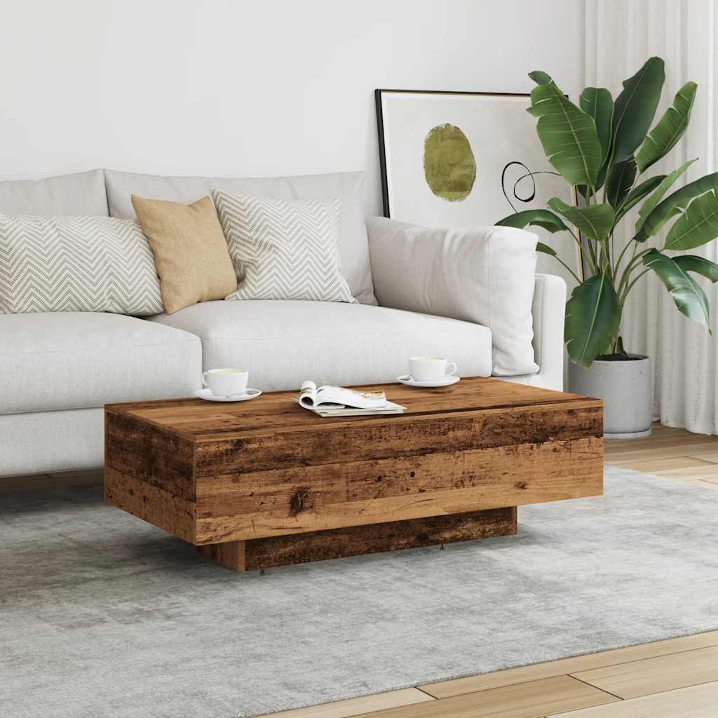 Stolić za kavu boja drva 100 x 49,5 x 31 cm konstruirano drvo