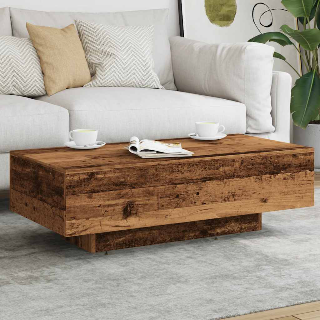 Stolić za kavu boja drva 100 x 49,5 x 31 cm konstruirano drvo