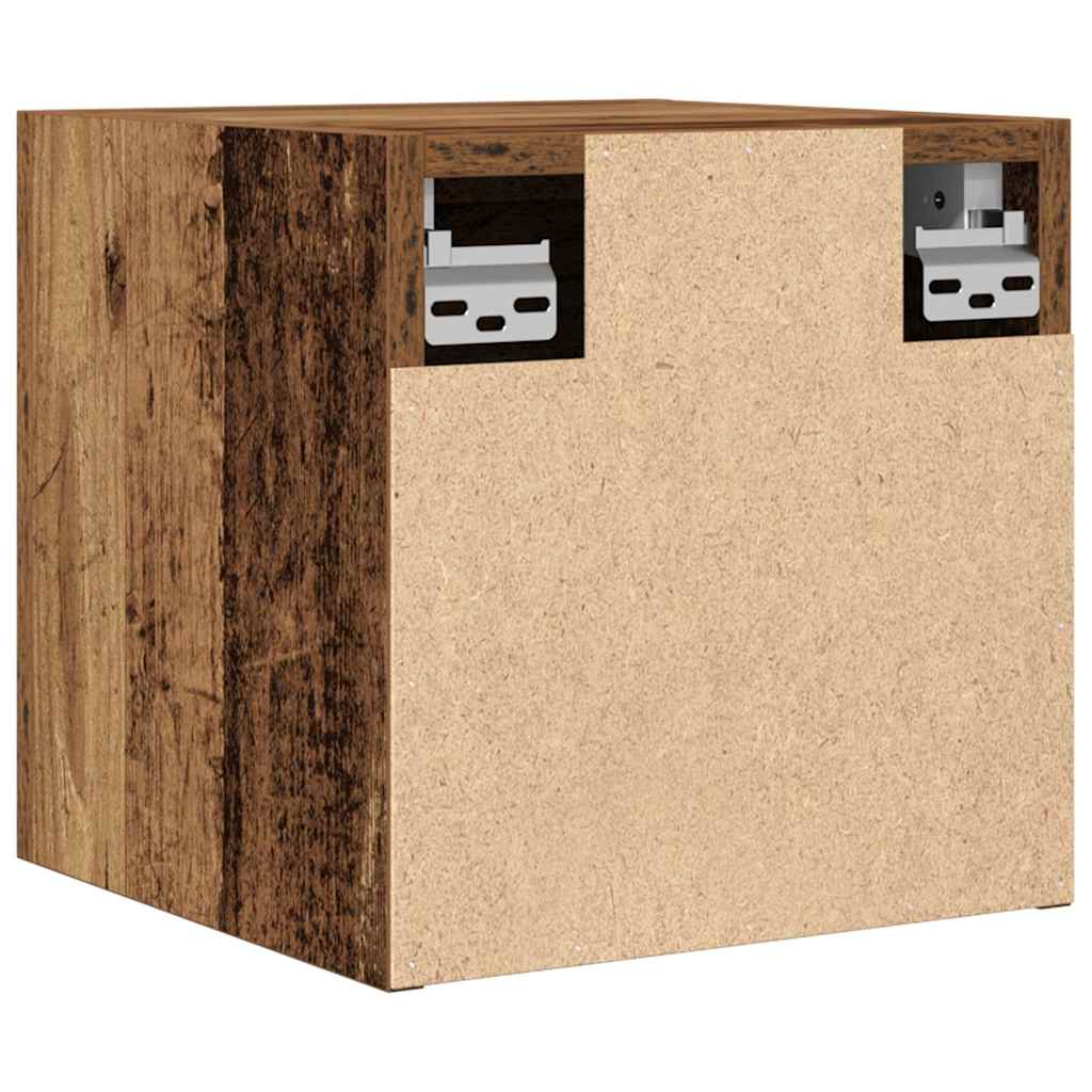 2-dijelni zidni TV ormarić Staro drvo 30,5x30x30 cm