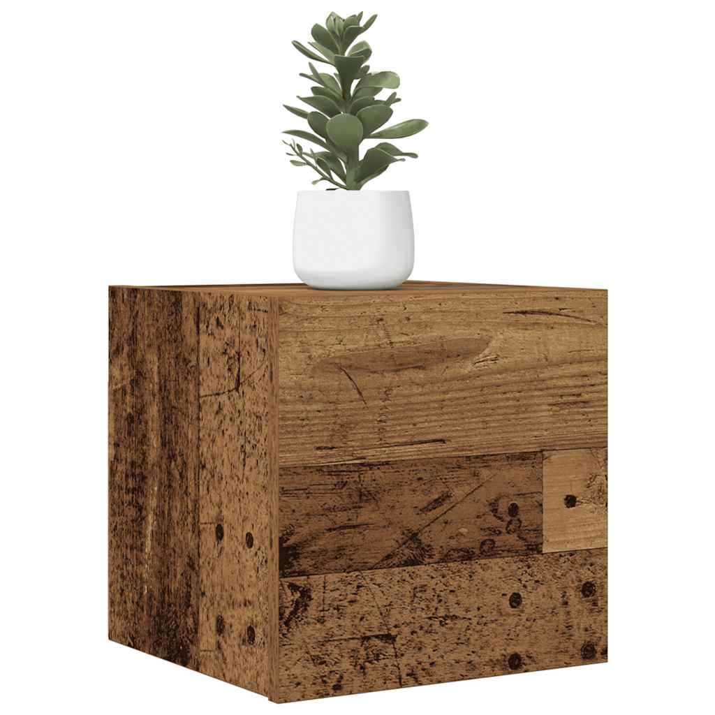 2-dijelni zidni TV ormarić Staro drvo 30,5x30x30 cm