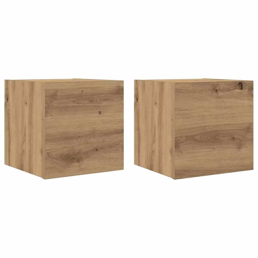 2-dijelni zidni TV ormarić Artisan hrast 30,5x30x30 cm