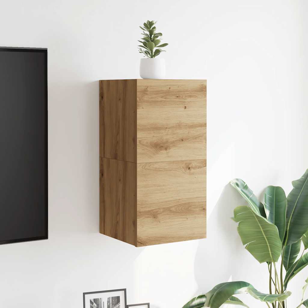 2-dijelni zidni TV ormarić Artisan hrast 30,5x30x30 cm
