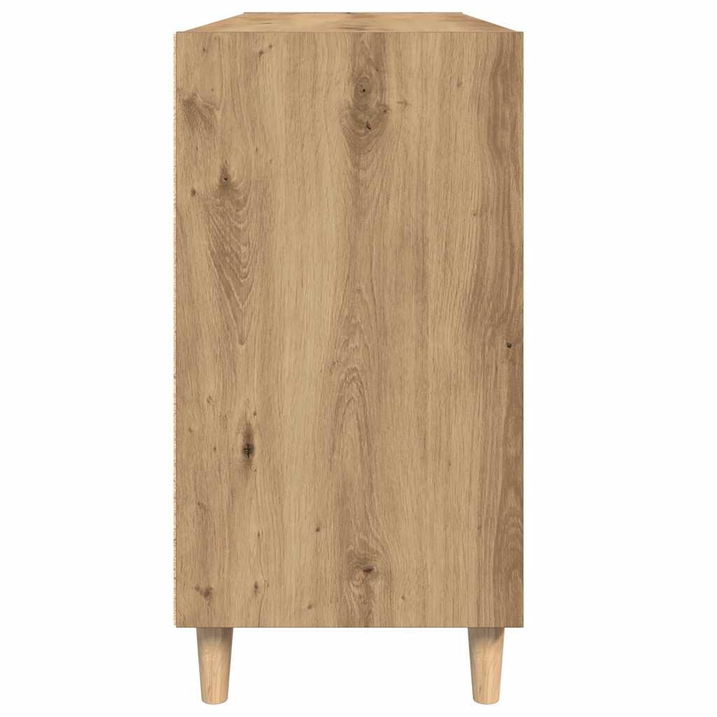 Komoda boja hrasta artisan 103,5 x 35 x 70 cm konstruirano drvo