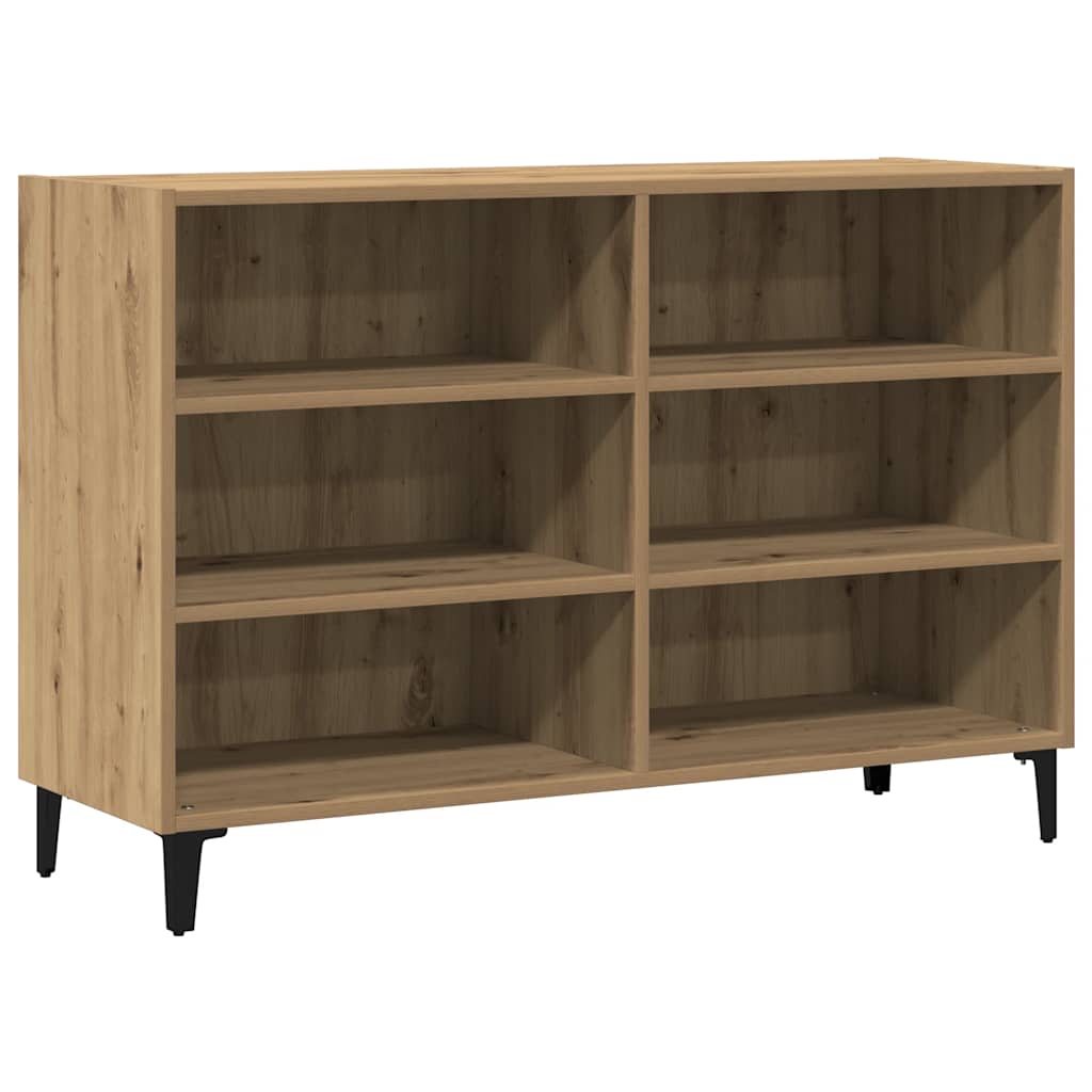 Komoda boja hrasta artisan 103,5 x 35 x 70 cm konstruirano drvo