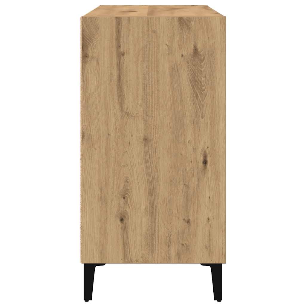 Komoda boja hrasta artisan 103,5 x 35 x 70 cm konstruirano drvo