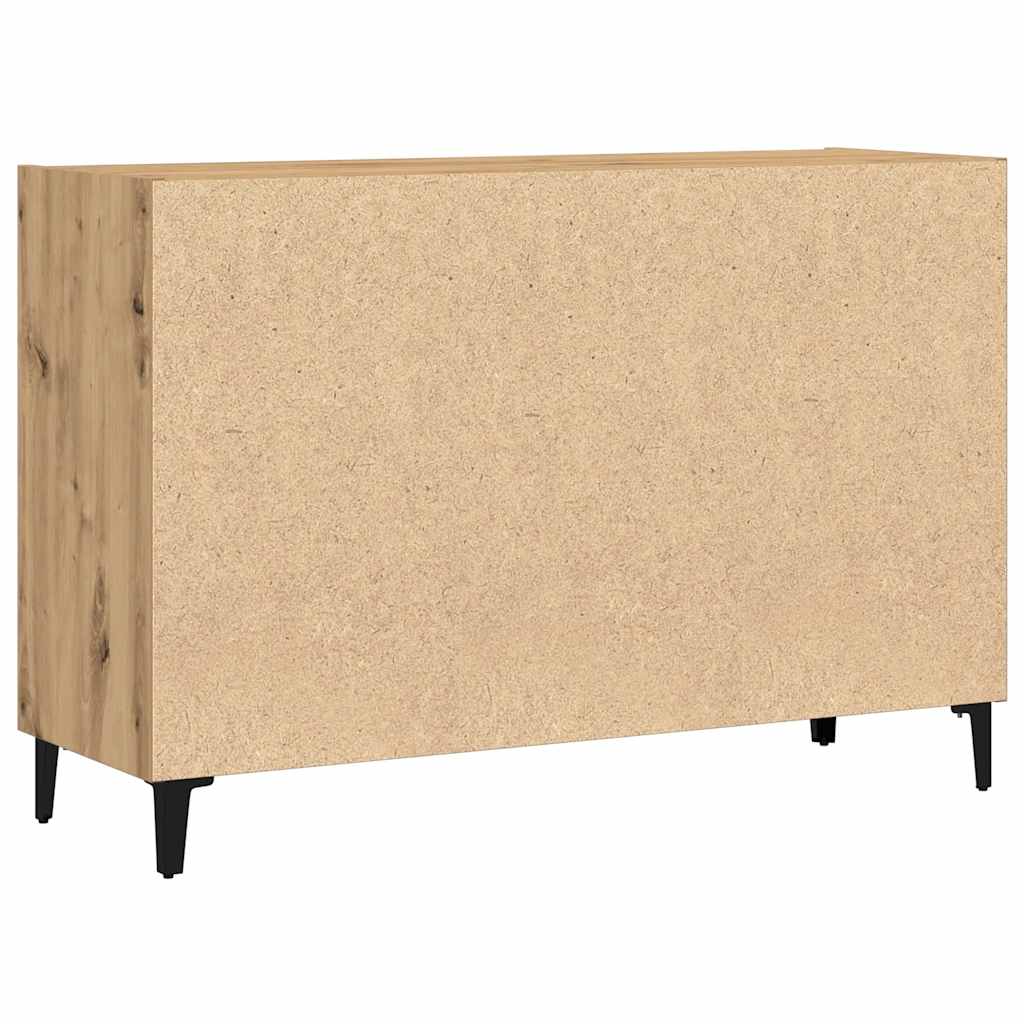 Komoda boja hrasta artisan 103,5 x 35 x 70 cm konstruirano drvo