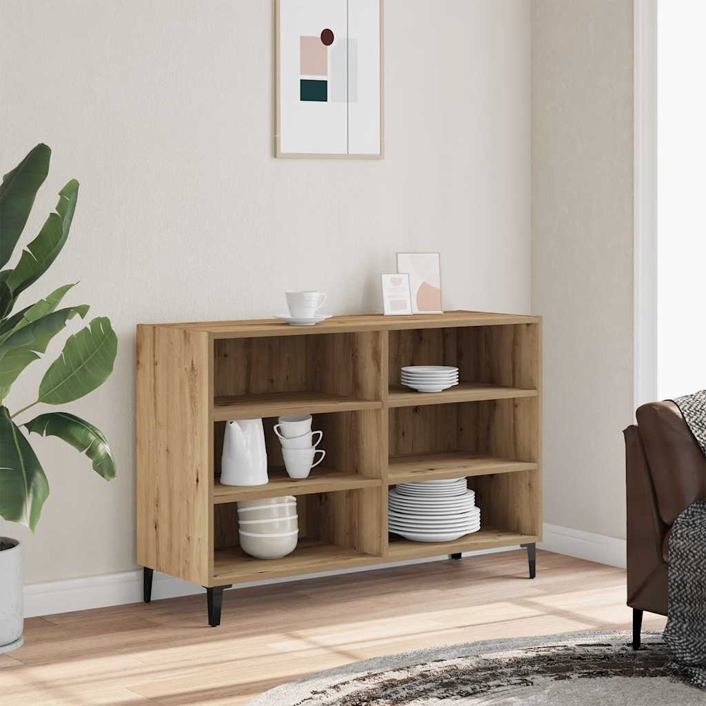 Komoda boja hrasta artisan 103,5 x 35 x 70 cm konstruirano drvo