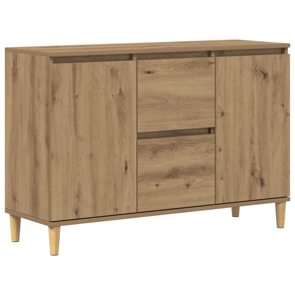 Komoda boja hrasta artisan 102x35x70 cm konstruirano drvo