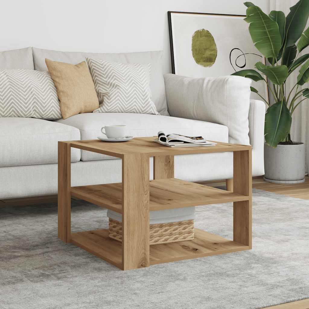 Stol za kavu Artisan hrast 58x58x40 cm izrađeno drvo