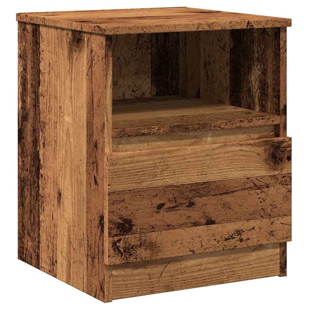 Noćni ormarići 2 kom Staro drvo 40x40x50 cm Konstruirano drvo