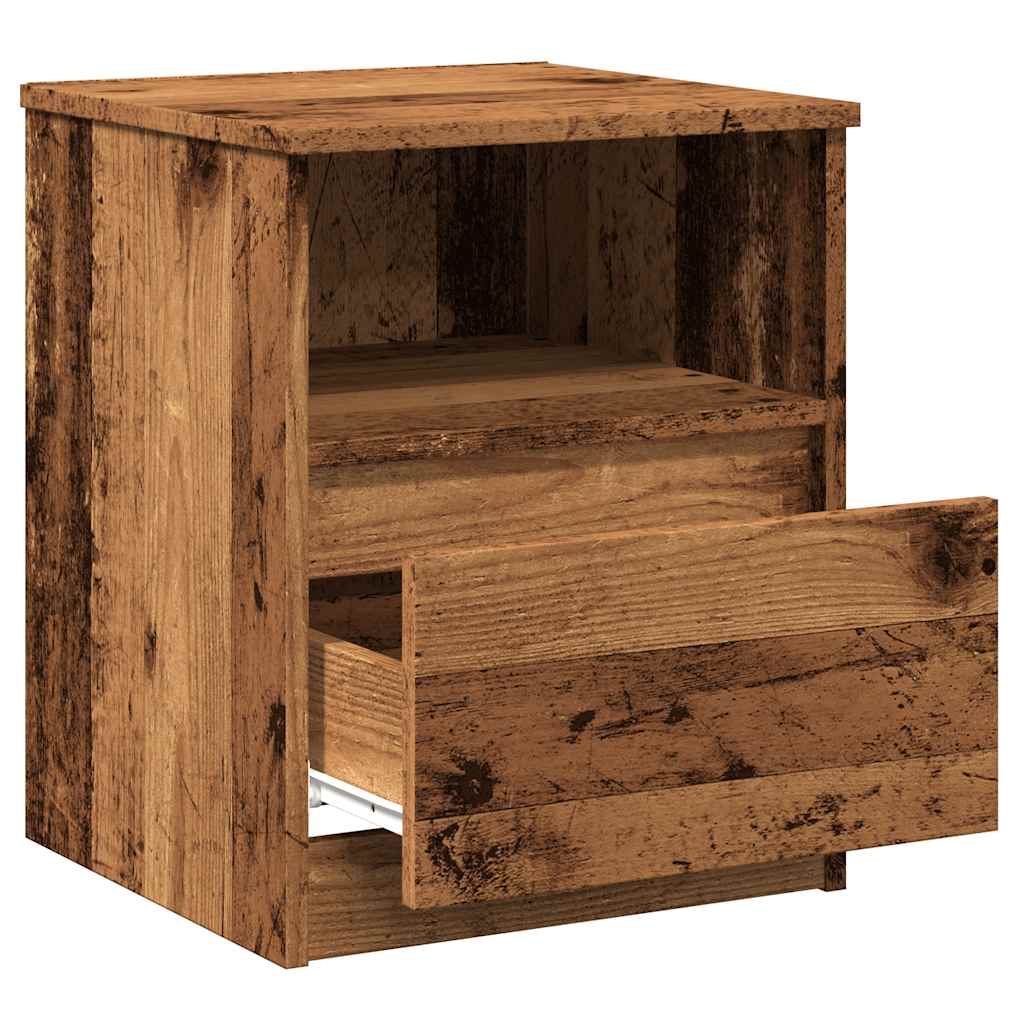 Noćni ormarići 2 kom Staro drvo 40x40x50 cm Konstruirano drvo