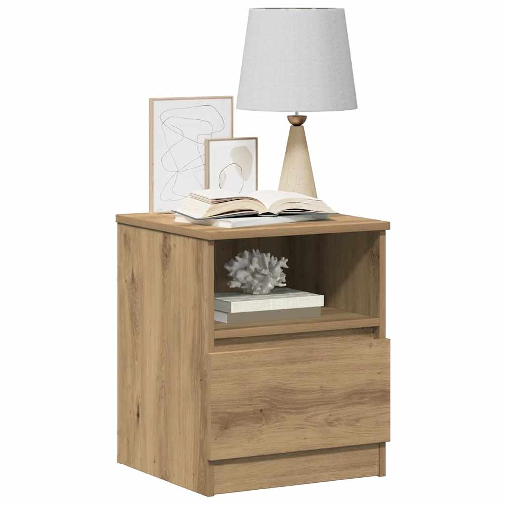 Noćni ormarić Artisan hrast 40x40x50 cm izrađeno drvo