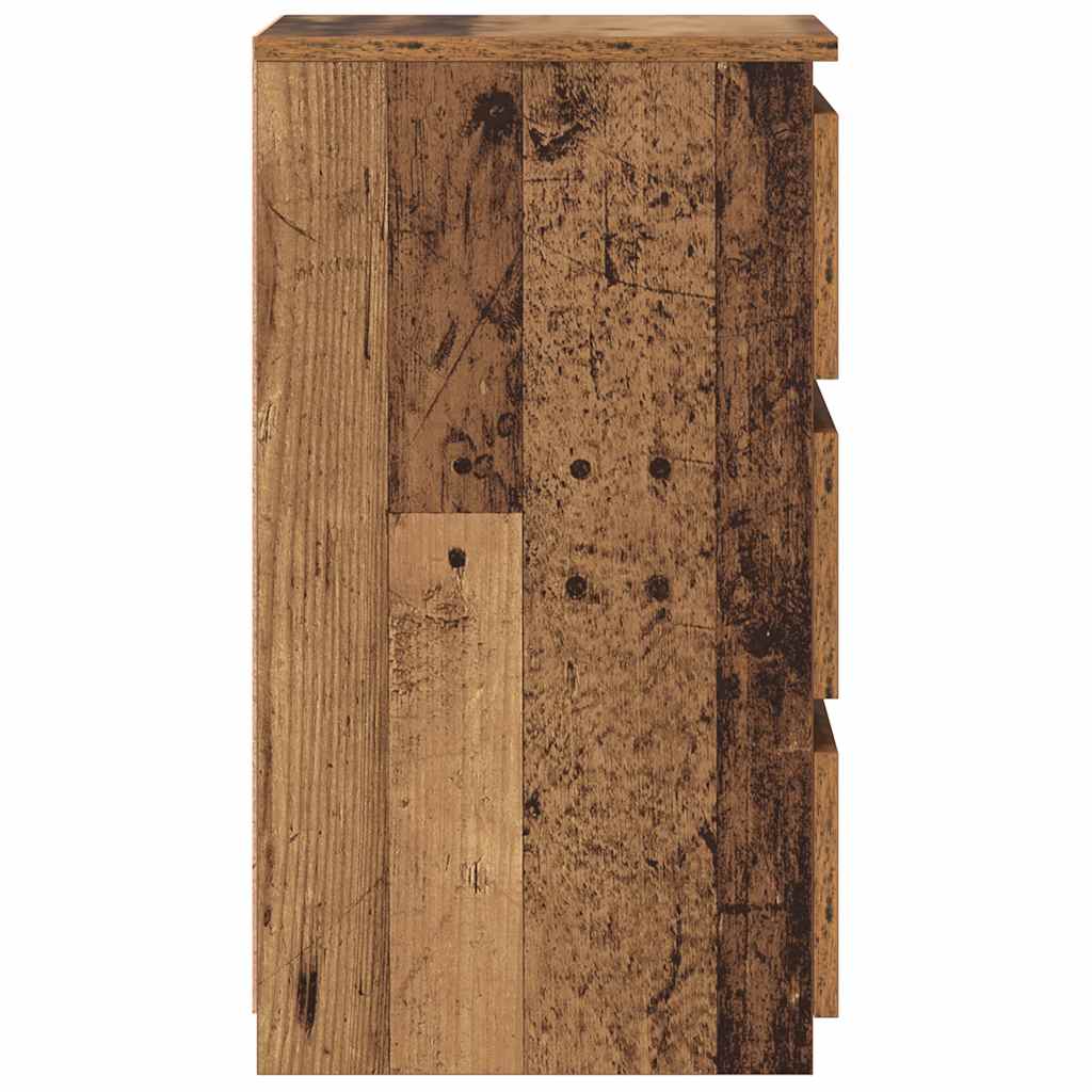 Noćni ormarići 2 kom staro drvo 40x35x62,5 cm konstruirano drvo