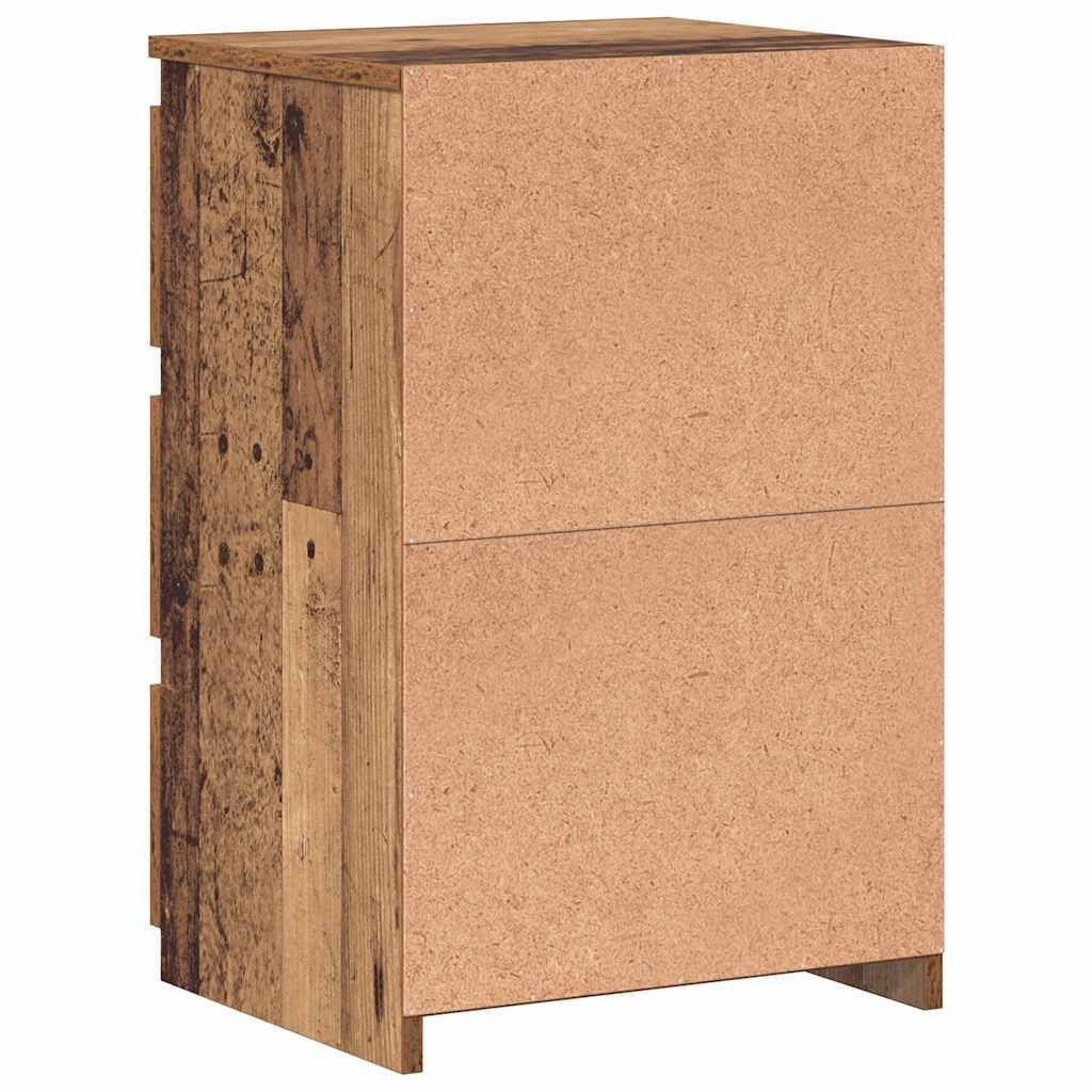 Noćni ormarići 2 kom staro drvo 40x35x62,5 cm konstruirano drvo