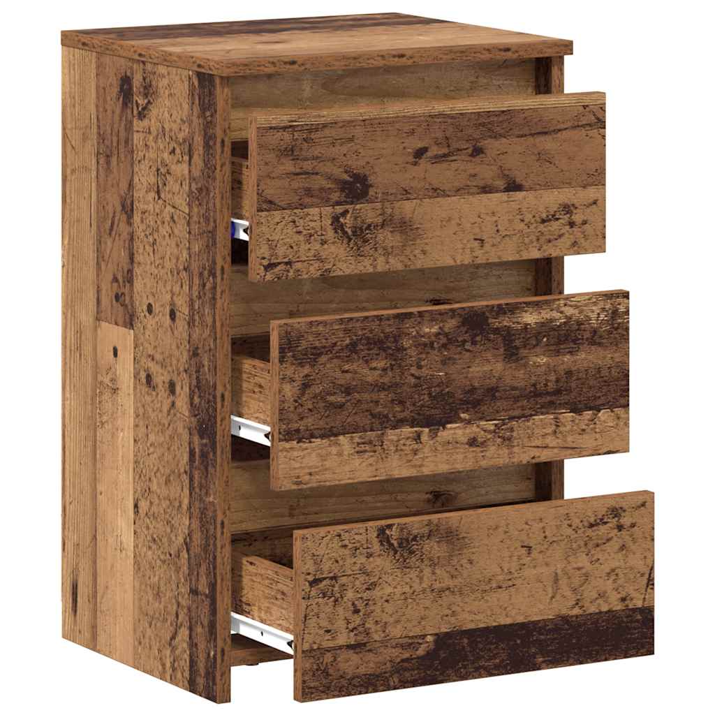 Noćni ormarići 2 kom staro drvo 40x35x62,5 cm konstruirano drvo