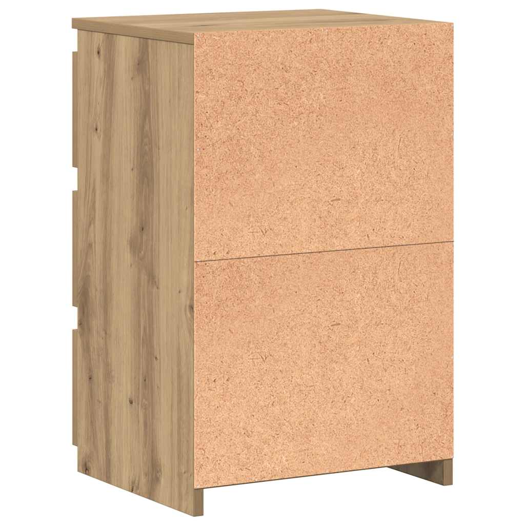 Noćni ormarići 2 kom Artisan hrast 40x35x62,5 cm izrađeno drvo