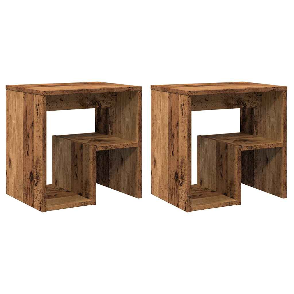 Noćni ormarići 2 kom boja drva 40x30x40 cm konstruirano drvo