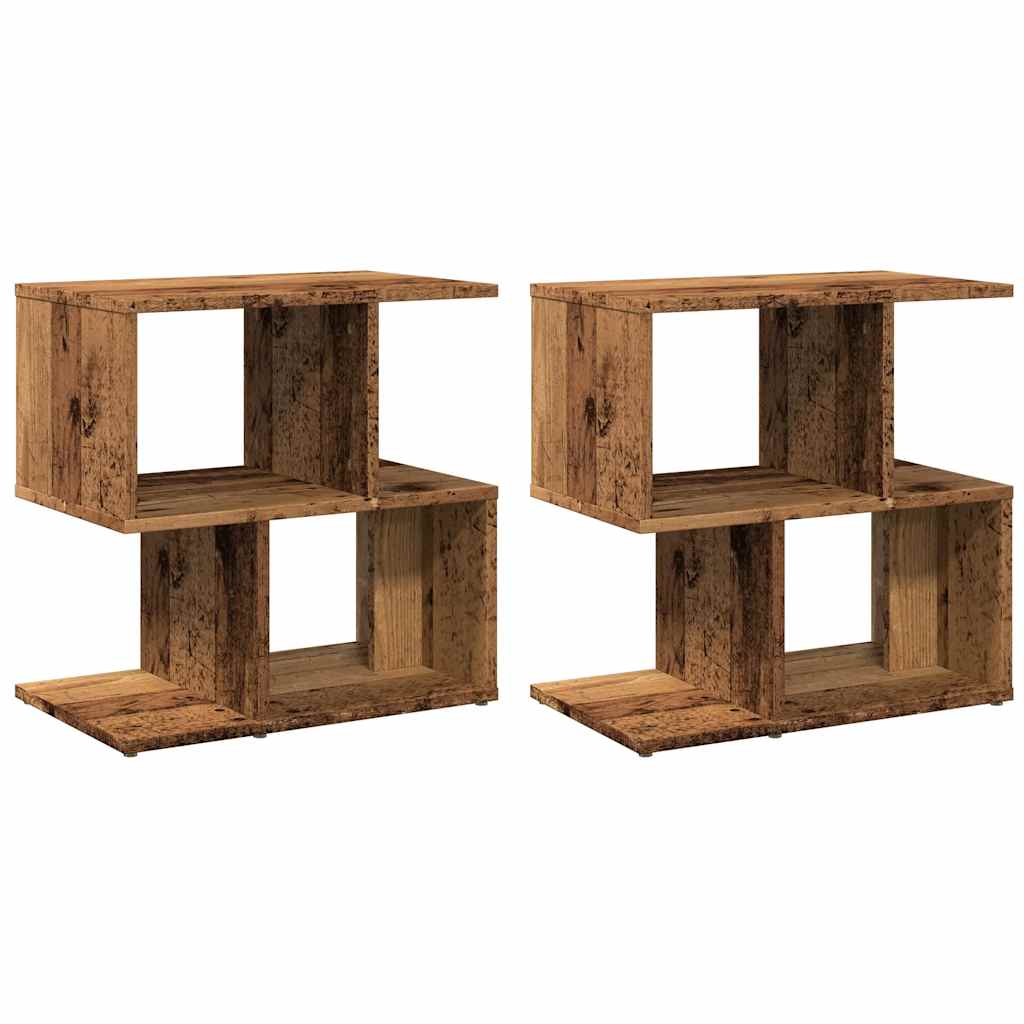 Noćni ormarići 2 kom staro drvo 50x30x51,5 cm konstruirano drvo