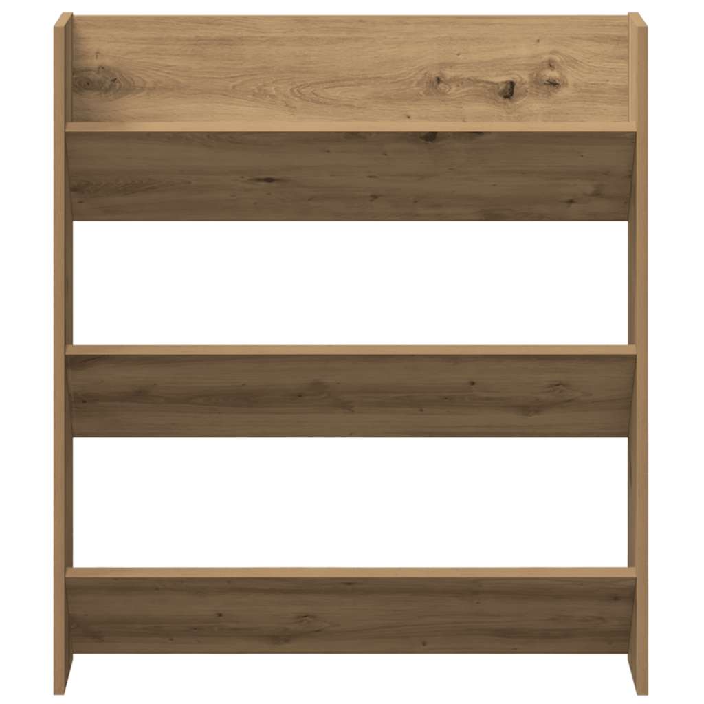 Zidni ormarić za cipele Artisan hrast 80x18x90 cm izrađeno drvo