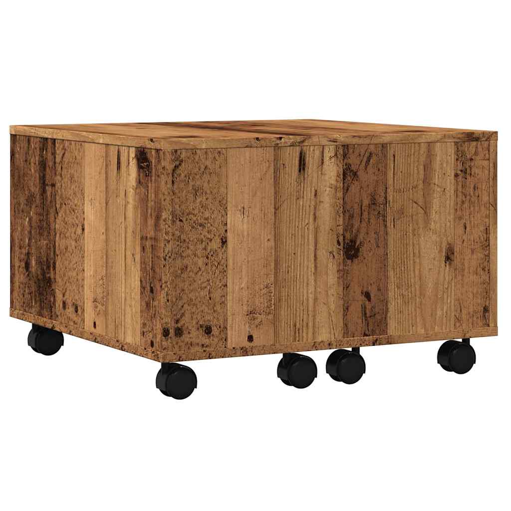 Stol za kavu staro drvo 60x60x38 cm konstruiranog drva