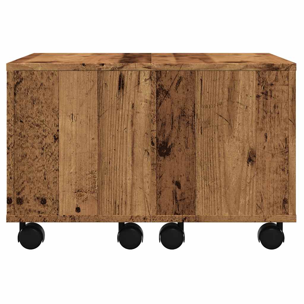 Stol za kavu staro drvo 60x60x38 cm konstruiranog drva