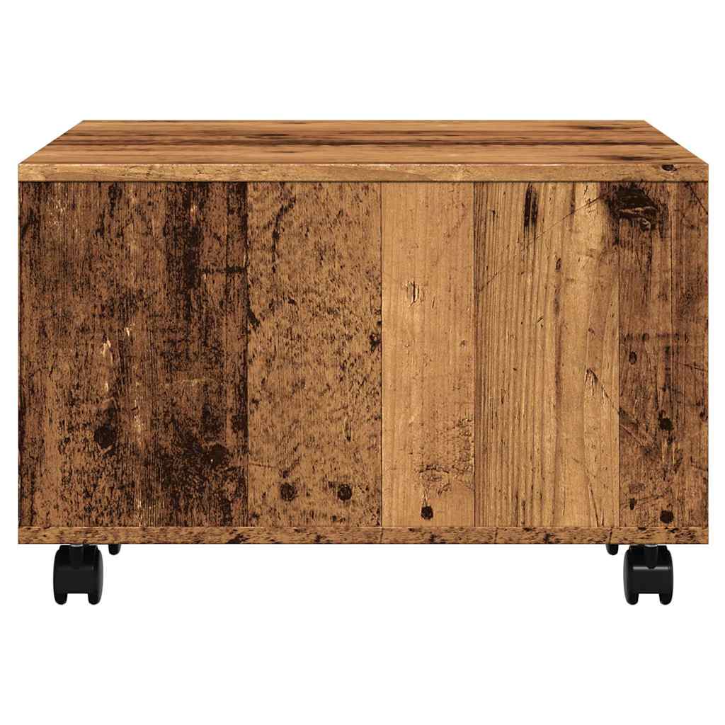 Stol za kavu staro drvo 60x60x38 cm konstruiranog drva