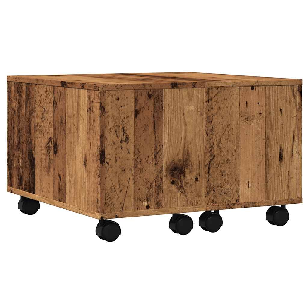 Stol za kavu staro drvo 60x60x38 cm konstruiranog drva