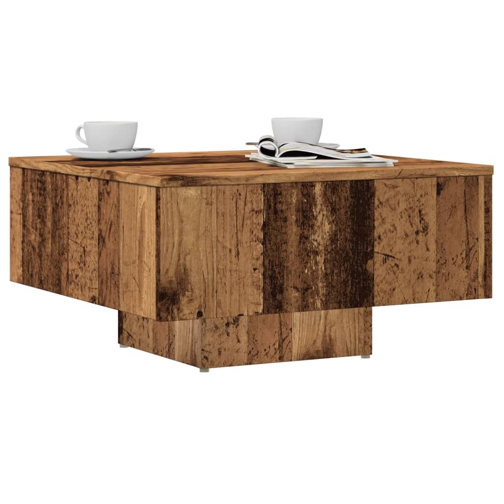 Stol za kavu staro drvo 60x60x31,5 cm konstruiranog drva