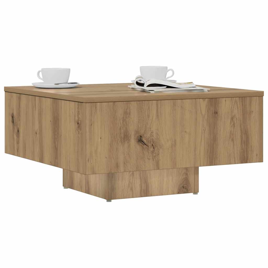 Stol za kavu Artisan hrast 60x60x31,5 cm izrađeno drvo