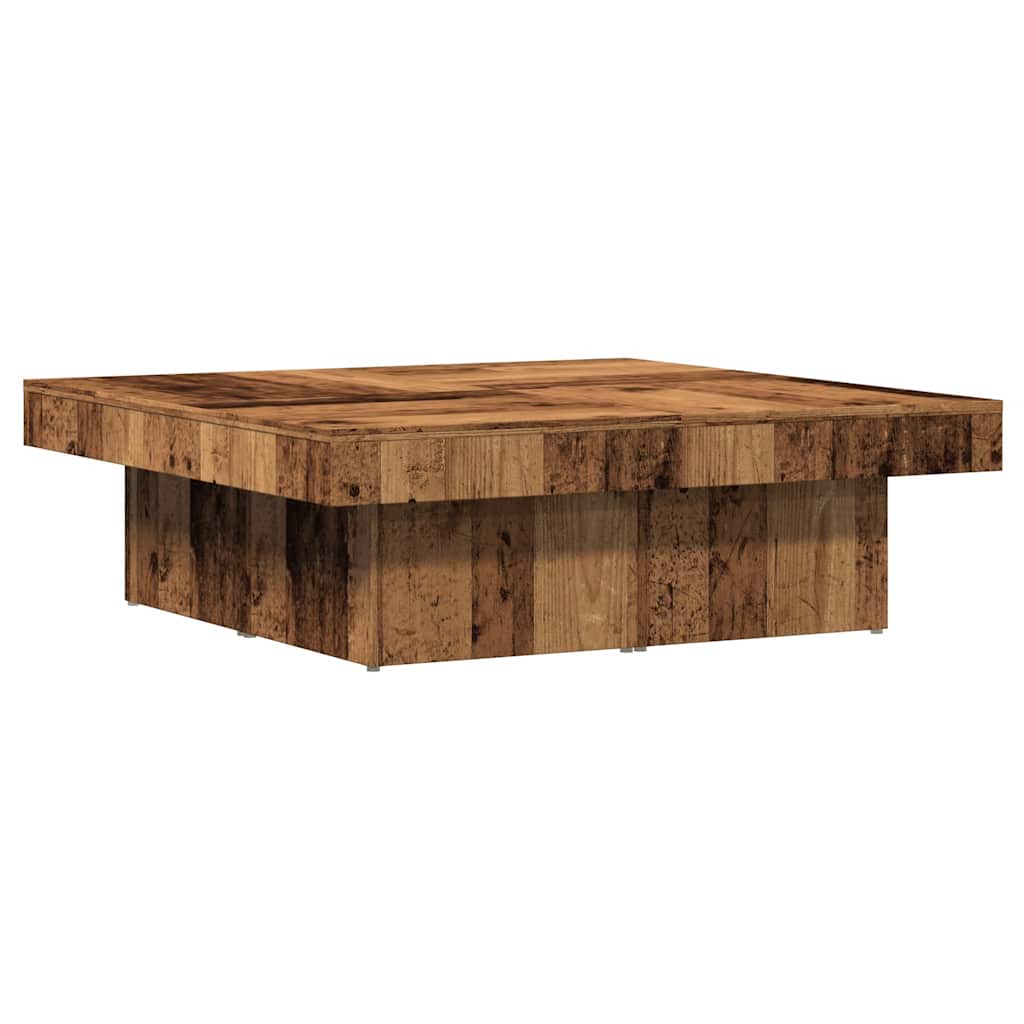 Stol za kavu staro drvo 90 x 90 x 28 cm od konstruiranog drva