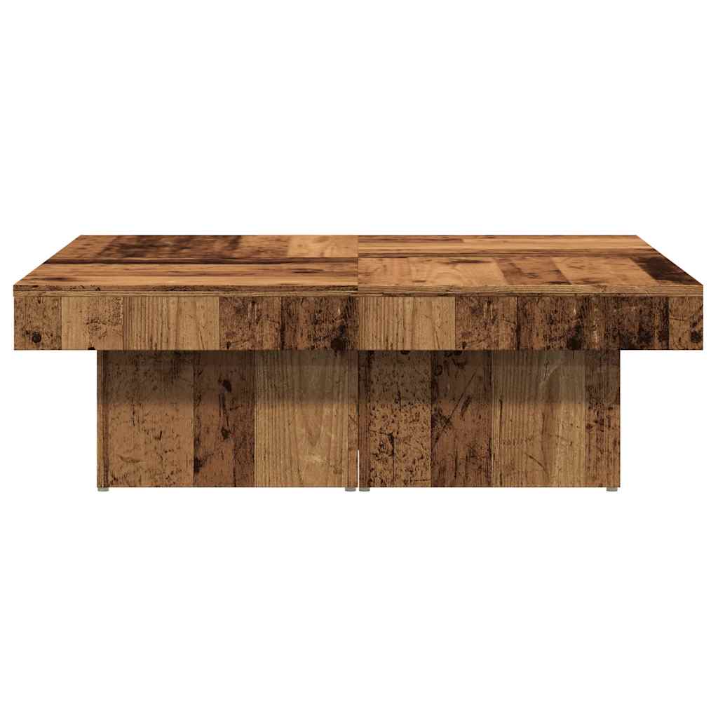 Stol za kavu staro drvo 90 x 90 x 28 cm od konstruiranog drva