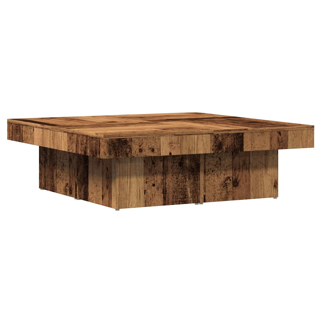 Stol za kavu staro drvo 90 x 90 x 28 cm od konstruiranog drva