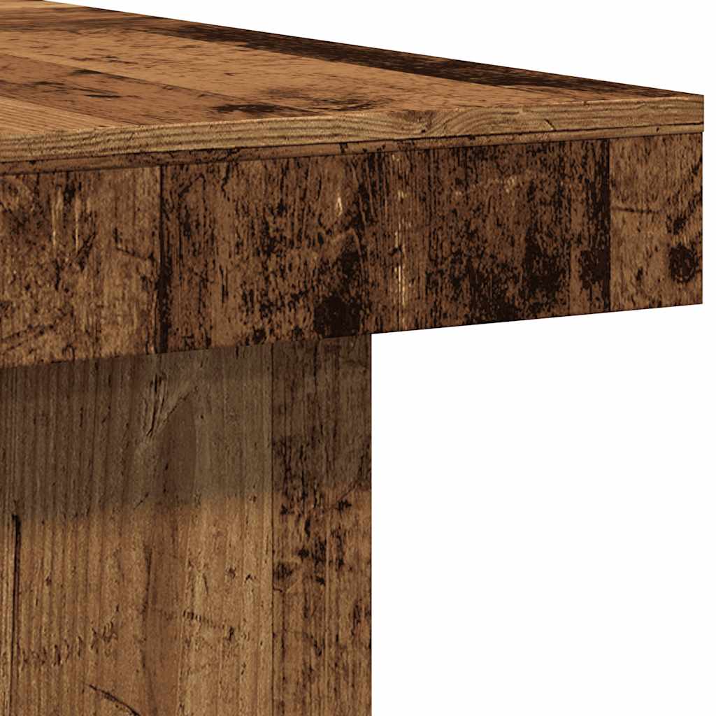 Stol za kavu staro drvo 90 x 90 x 28 cm od konstruiranog drva