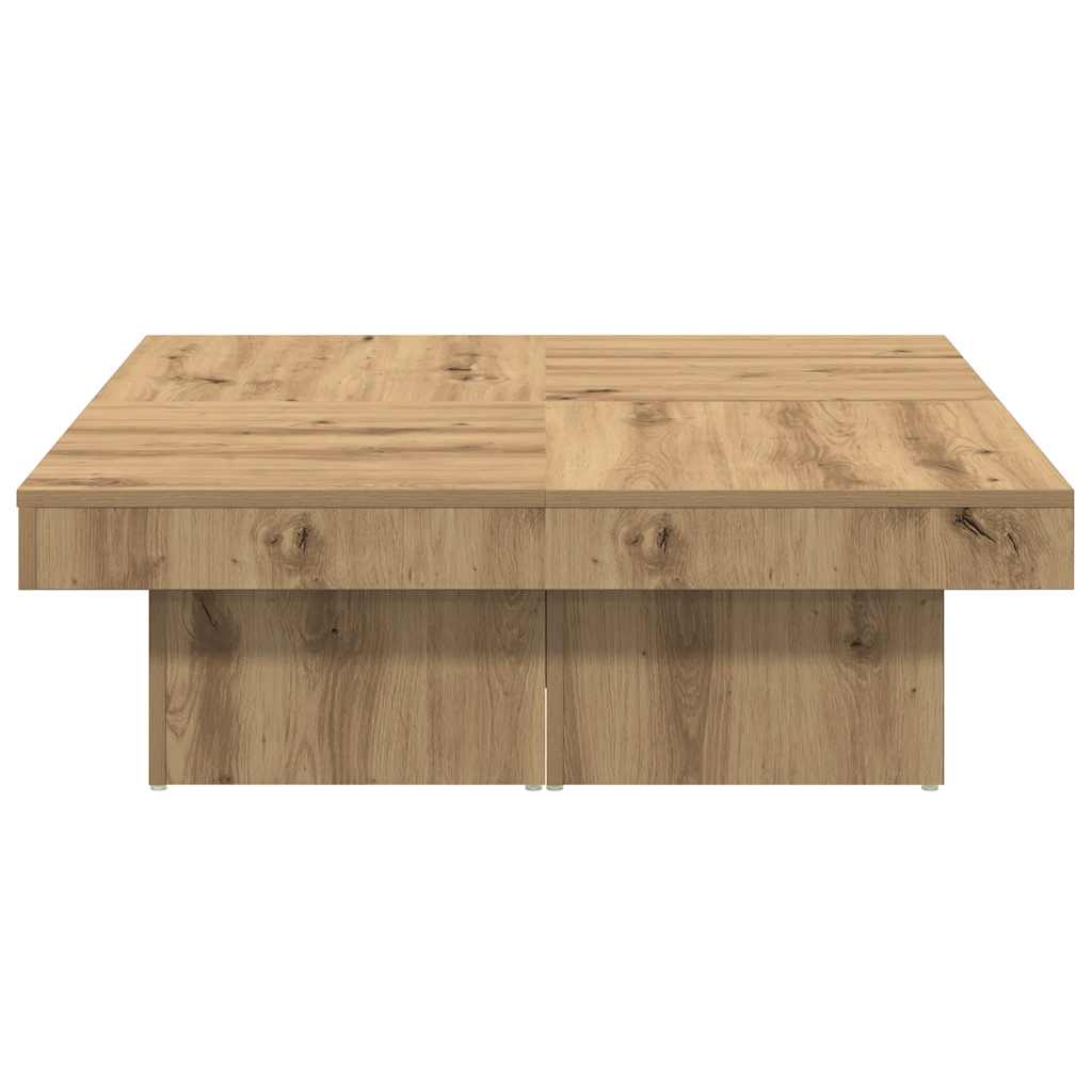 Stol za kavu Artisan hrast 90x90x28 cm izrađeno drvo