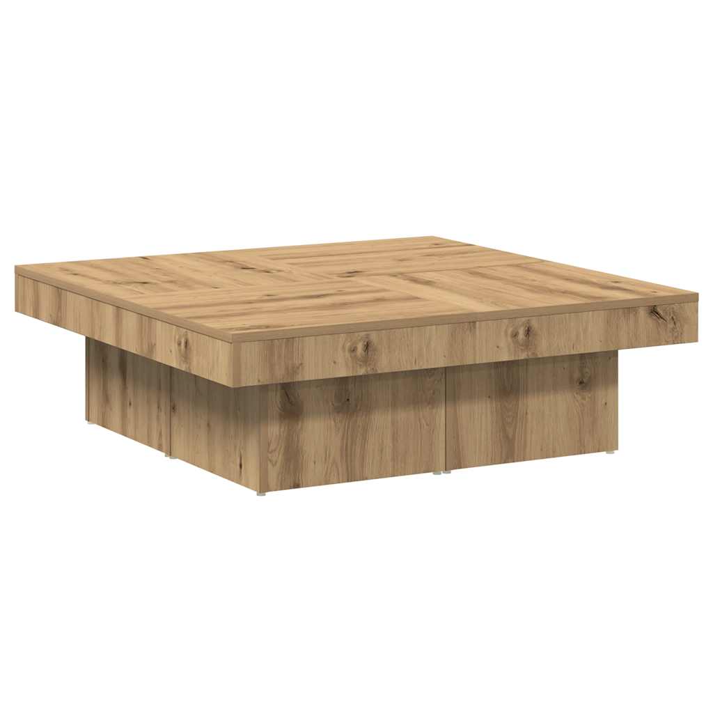 Stol za kavu Artisan hrast 90x90x28 cm izrađeno drvo