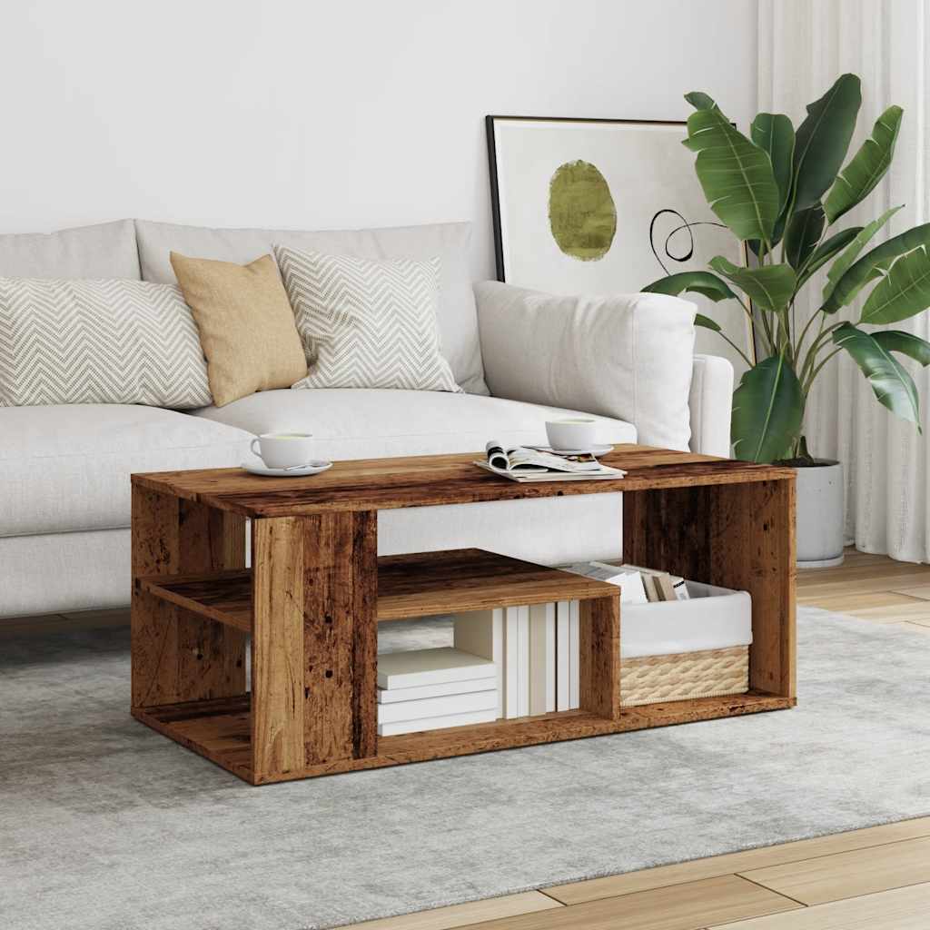 Stol za kavu staro drvo 100x50x40 cm konstruirano drvo
