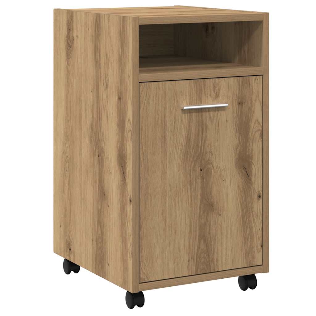Ormar s kotačićima Artisan hrast 33x38x60 cm izrađeno drvo