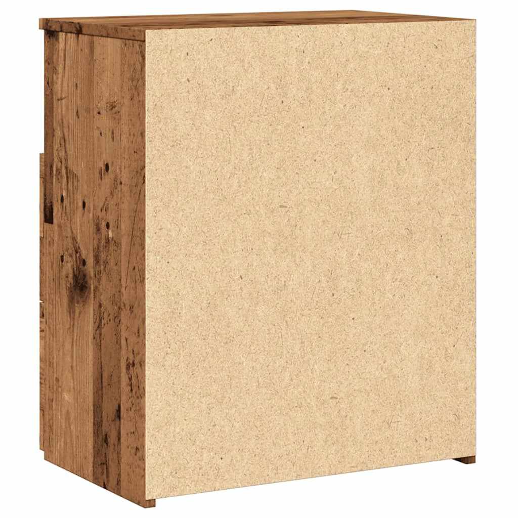 Noćni ormarić boja staro drvo 50 x 32 x 60 cm konstruirano drvo