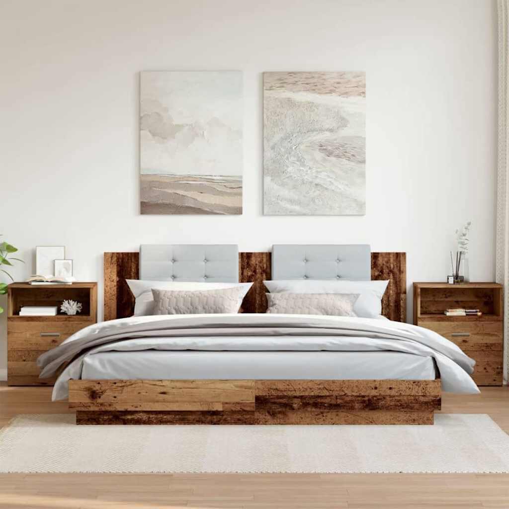 Noćni ormarići 2 kom boja drva 50x32x60 cm konstruirano drvo