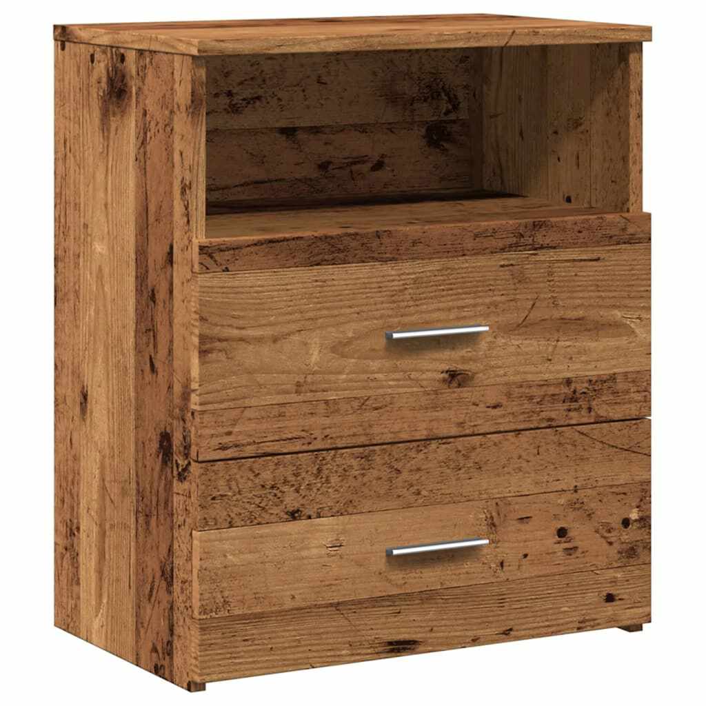 Noćni ormarići 2 kom boja drva 50x32x60 cm konstruirano drvo