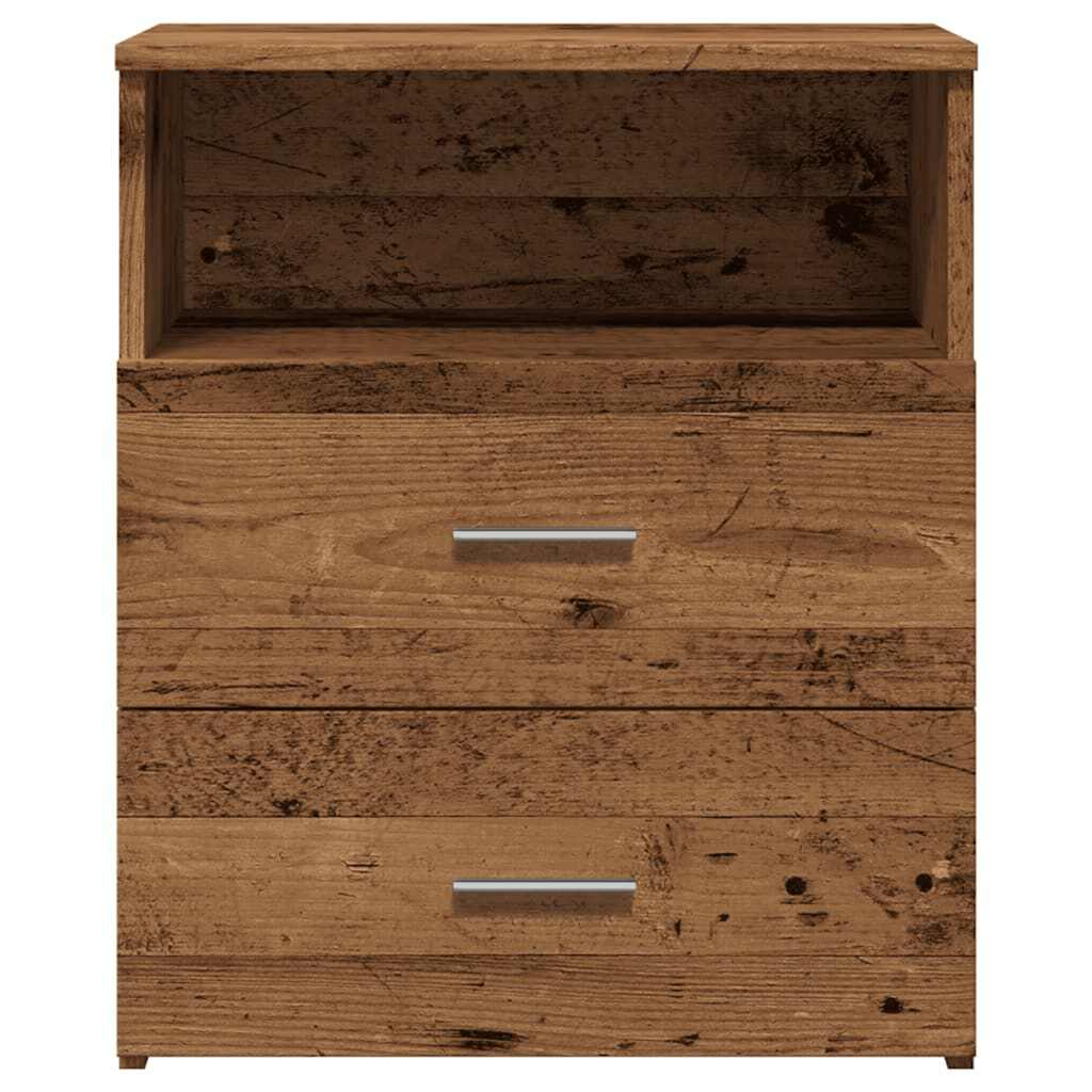 Noćni ormarići 2 kom boja drva 50x32x60 cm konstruirano drvo