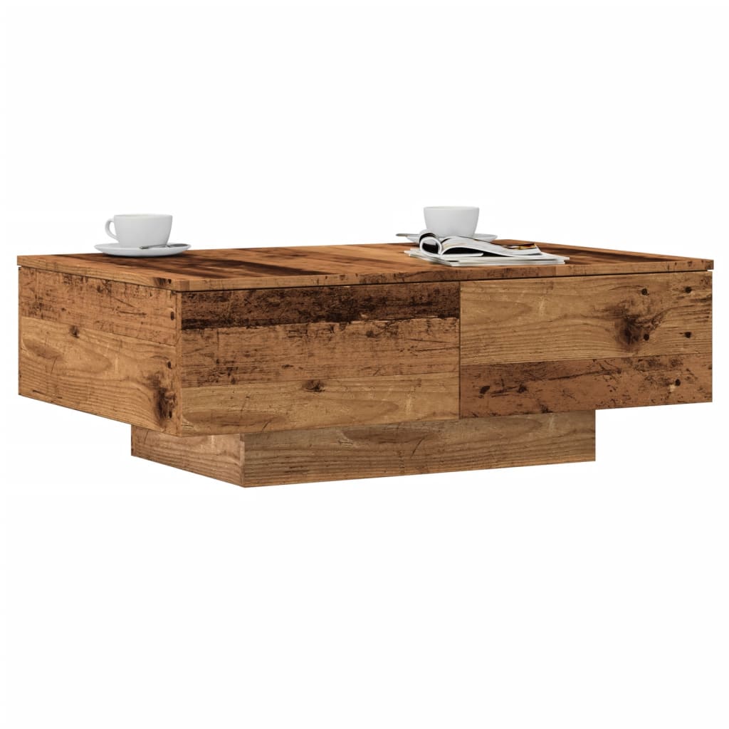 Stol za kavu staro drvo 90 x 60 x 31 cm od konstruiranog drva