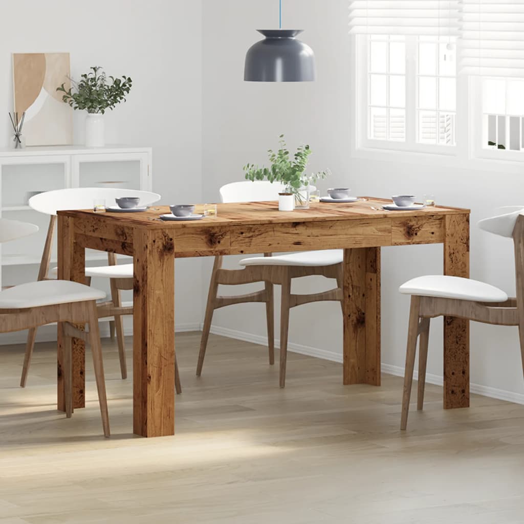 Blagovaonski stol staro drvo 140x74,5x76 cm konstruirano drvo